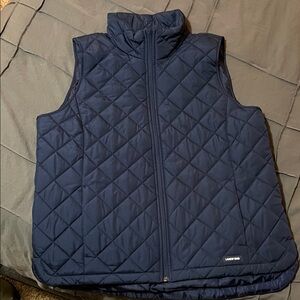 Lands' End Dark Blue Quilted Vest
